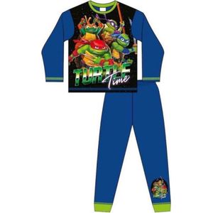 Ninja Turtles - Pyjama - Maat 104/110 - Blauw - Teenage Mutant ""Turtle Time"" - Kinderpyjama - Katoen