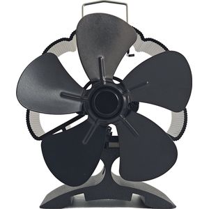 5-blads Warmte-aangedreven Haardventilator Kachelventilator, Kachelwaaier, Luchtcirculatieventilator voor Haarden
