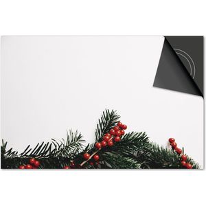 Inductie beschermer 71x52 - afdekplaat inductie mat - Dietrix Kookplaat beschermer - Exclusief - Feestdagen - Hulst tak