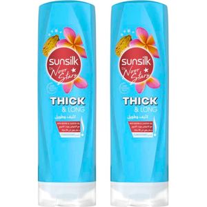 Sunsilk Conditioner Thick & Long - Met Biotin en Castor Olie - 2 x 350ml