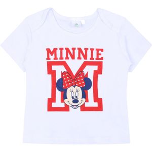 Wit Minnie Mouse baby T-shirt