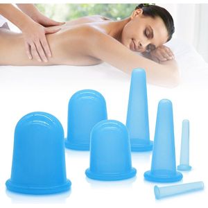 Cellulite Massage Apparaat - Massage Apparaat - Anti Cellulitis Apparaat - Cupping Cups - Blauw