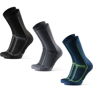 DANISH ENDURANCE Crew Hardloopsokken voor Lange Afstanden Dames en Heren 3 paar - anti blaren - Maat 43-47