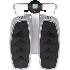 Gran Vida® - Mini Stepper - Draagbare Oefenstapmachine - LED Scherm - 38° Inclinatie - Max. 150kg - Grijs