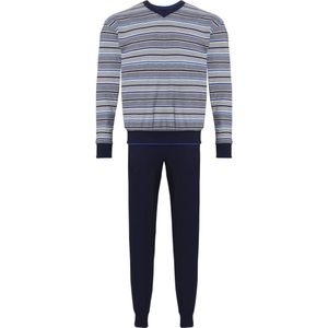 Pastunette for Men - Stripes - Pyjamaset- Blauw/Grijs - Maat L