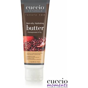 Cuccio Butterblend Tube 113 gr Pomegranate & Fig-24 uur hydraterend-Bodylotion en de perfecte handcrème in 1- Perfect voor de droge en rijpere huid -Ideaal - geschenk - gift - voor een - Spa - Ritueel @ Home