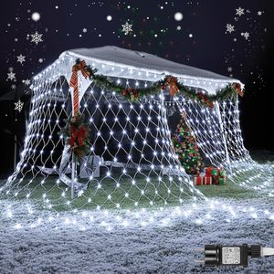 WxiaoD Lichtketting Net 3x3m 320 LED - Waterdichte Kerstverlichting Kleurrijk Voor Buiten En Binnen