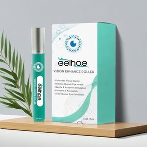 Oogdruppels - Vision Enhance Roller – Verbetert Zicht, Vermindert Oogongemak, Verfrissende Oogverzorging -Visual Enhancement Eye Serum Roller Relieve Eye Aningeresting Dark Circles Bags Eye Contour Moisturizing Korean Cosmetics 8ML