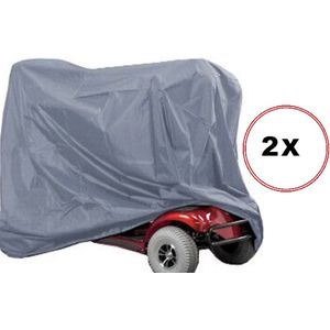 Scootmobiel Beschermhoes - Hoes voor scootmobiel - Afdekhoes - Regenhoes - Waterdicht - Grijs - 2 Stuks