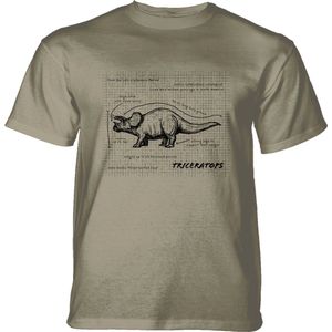 T-shirt Triceratops Fact Sheet Beige KIDS S
