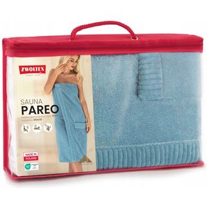 Zwoltex Saunaparao Blauw Egyptisch Katoen 100x151cm