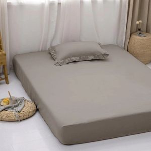 Katoenen Hoeslaken Matras - Taupe Grijs - Luxe Kwaliteit - Perfecte Pasvorm - Ademend en Comfortabel - Voor Een Verkwikkende Nachtrust - 180x200+30