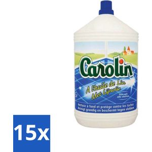 Carolin - Onderhoud hout - Tegelreiniger - Lijnolie - 5 L - Bulkverpakking - 15 stuks