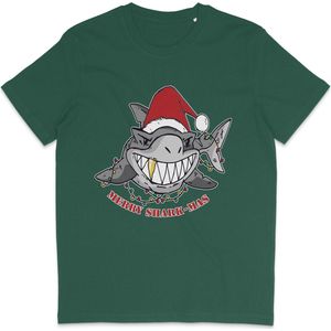 T Shirt Heren - Kerst - Korte Mouw - Groen - Maat 3XL