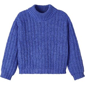 Name It - Pull - Maat 134/140 - Meisjes - Dazzling blue - polyester