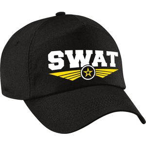 Politie SWAT speciale eenheid logo zwart pet / baseball cap voor volwassenen - Politie verkleedkleding