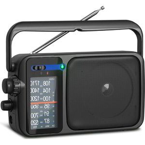 Transistor Radio Op Batterijen - Compact Ontwerp Met Helder Geluid - Klassieke Draagbare Radio - Geschikt Voor Binnen En Buiten