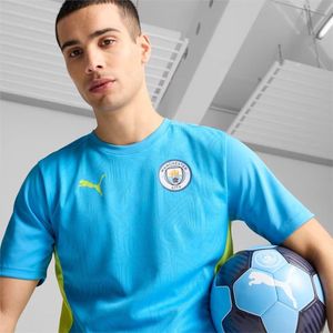 PUMA Manchester City Trainingsshirt 2024-2025 Kids Lichtblauw Geel