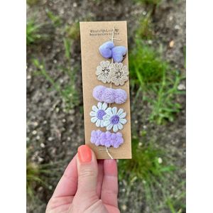 Antislip knipjes - Baby knipjes - Eerste haarspeldjes - Anti slip knipjes paars - Haaraccessoires meisjes - Kraamcadeautje - Haarknipjes baby - Anti slip - Haaraccessoires baby