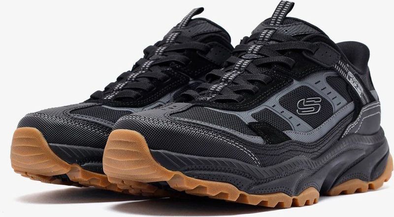 Skechers Vigor bij wandelschoen voor heren, Zwart, 41 EU