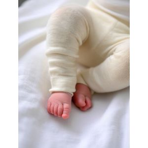 Wollen Baby broekje -Merinowol - Naturel 50