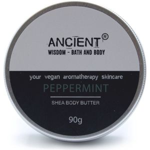 Vegan Aromatherapie Shea Butter Pepermunt - Body Butter - 90 gram - Plantaardige Lichaamsboter