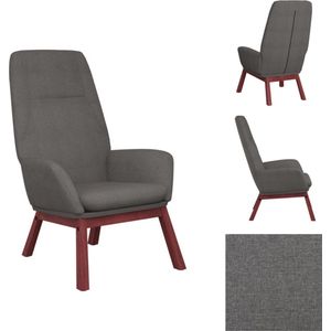vidaXL Relaxstoel - Comfort - Stoelen - 70 x 77 x 94 cm - Lichtgrijs - Fauteuil