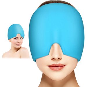 Migraineverlichting Cap - Herbruikbare Koude en Warme Therapie Hoofdpijnmasker voor Chronische Migraines en Spanningshoofdpijn
