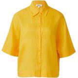 s.Oliver - Blouse - Geel - Klassieke Blouse - Halve Mouw