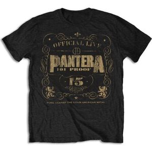 Pantera - 101 Proof Heren T-shirt - S - Zwart