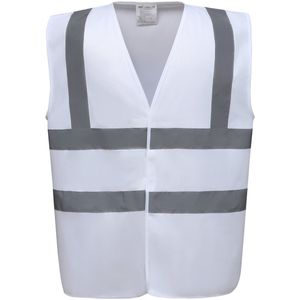 Fluo 2 Band+Brace Waistcoat - White - M - Yoko