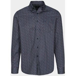 Commander flag - Casual Hemd - Blauw - Lange Mouw - 100% Katoen