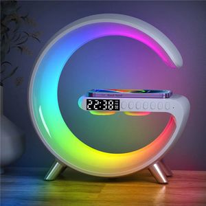 Wake-up Light - Digitale Wekker - Lichtwekker - Wit - Smart Clock - Draadloze Oplader