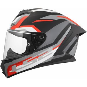 LS2 FF820 Rapid III helm Hyper mat zwart rood S