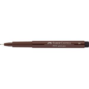 Faber-Castell fineliner - Pitt Artist Pen - S - donker sepia - FC-167175