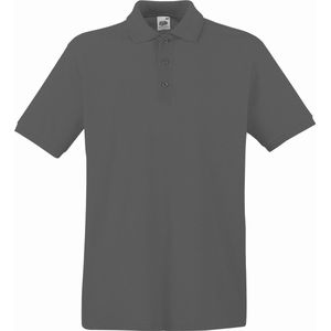 Fruit Of The Loom Premium Heren Poloshirt Met Korte Mouwen (Licht Graphite)