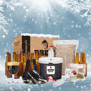 Brew Monkey Premium Winterbier - Bierbrouwpakket - Zelf Bier Brouwen Bierpakket - Startpakket - Gadgets Mannen - Cadeau - Cadeautjes - Valentijn - Valentijn cadeautje voor hem - Valentijnsdag cadeau