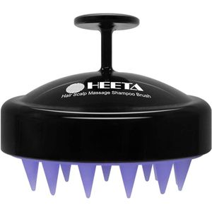Masseborstel voor nat en droog haar - Zachte hoofdmassageborstel met siliconenkop voor peeling en hoofdmassage
