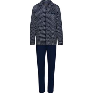 Pastunette Heren Pyjamaset Graphic - Blauw - Katoen/Modal - Maat 2XL