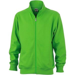 James and Nicholson Unisex Workwear Sweat Jacket (Kalk groen)