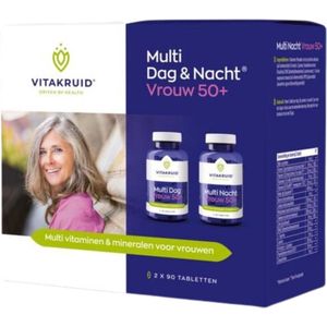 Vitakruid - Multi dag & nacht vrouw 50+ 2 x 90 tabletten - 180 Tabletten