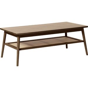 Salontafel Donkerbruin Eikenhout - 120x60x45cm - Barrali