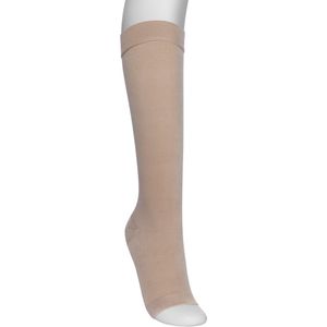 Medilon - Compressiekousen - Beige - Drukklasse 2 - Naadloos - Open Teen