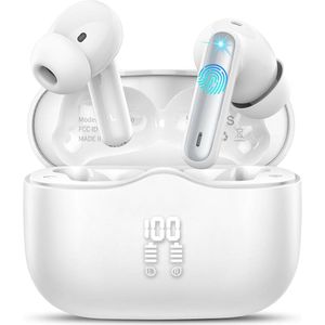 Draadloze in-ear hoofdtelefoon met Bluetooth 5.4 en 40 uur speeltijd - IP7 waterdicht