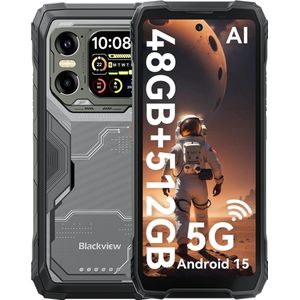Blackview XPLORE 1 - Robuuste Smartphone - 5G - 48GB RAM - 512GB ROM - 20000mAh - 6.78 inch - Robuuste Telefoon - Nachtzicht - Android 15 - NFC - GPS - Zwart