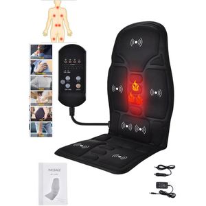 Huiselijk Geluk - Elektrisch Verwarmd Shiatsu Massagekussen - Draagbaar - Voor Nek en Auto