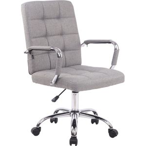 Moderne bureaustoel lichtgrijs - Stof - Ergonomische stoel - Office chair - Verstelbaar - Voor volwassenen
