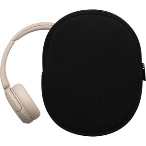 Beschermhoes voor Sony WH-CH520 / WH-CH510 / MDR-ZX110-225 hoofdtelefoon - Zwart neopreen materiaal - Afmetingen 17 x 17 cm