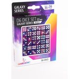 Gamegenic Galaxy Series Nebula D6 Dice Set - 36 Stuks | Intergalactische Kleuren en Glittereffecten | Leeftijd 36+ Maanden