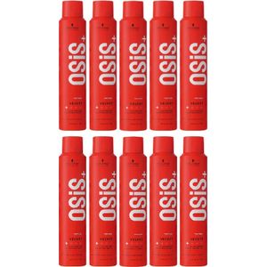 Schwarzkopf OSiS+ Velvet lightweight wax-effect spray - haarspray - voordeelverpakking - 10 x 200ml